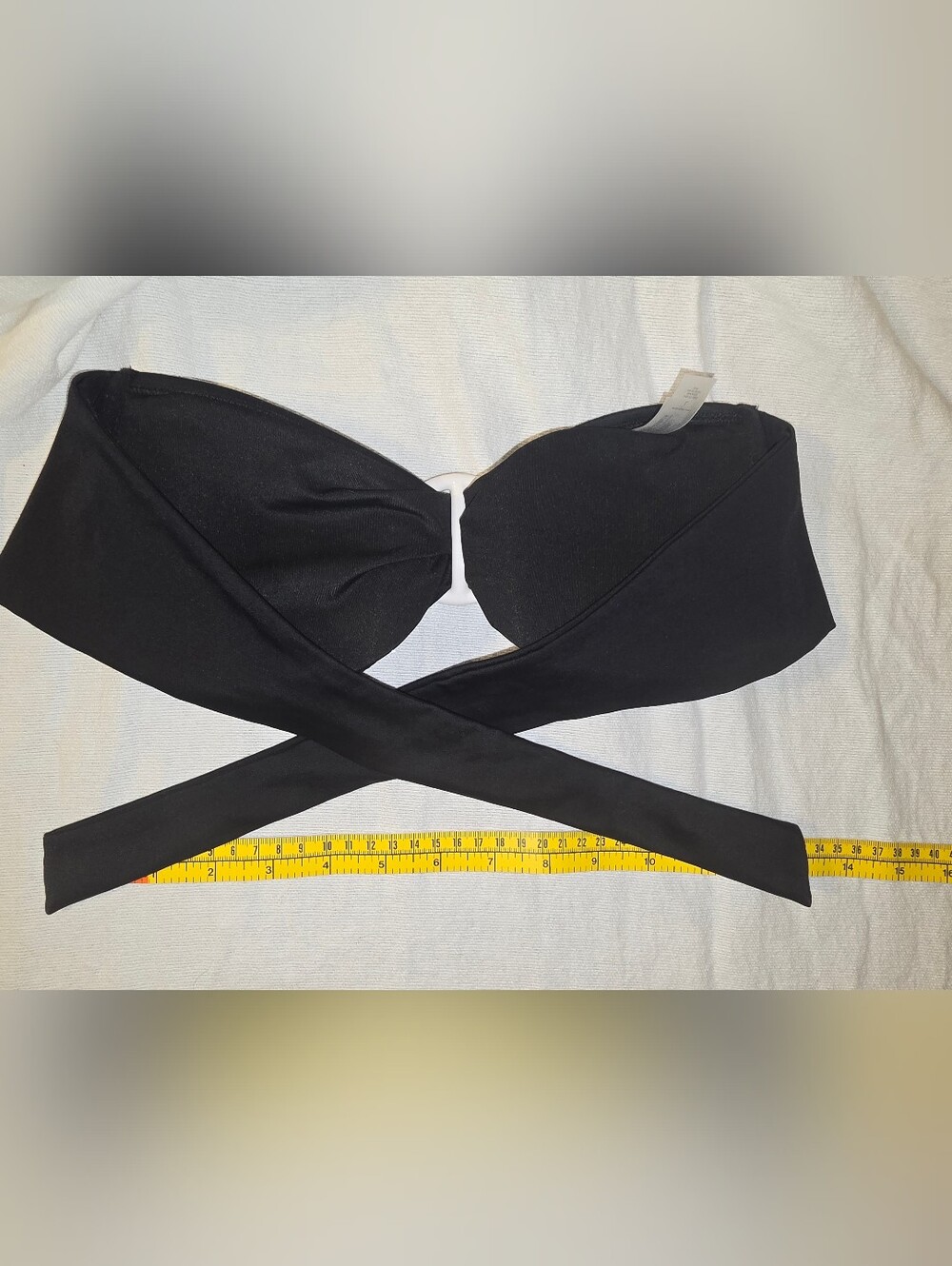 VS Black Bandeau Tie Back Top
